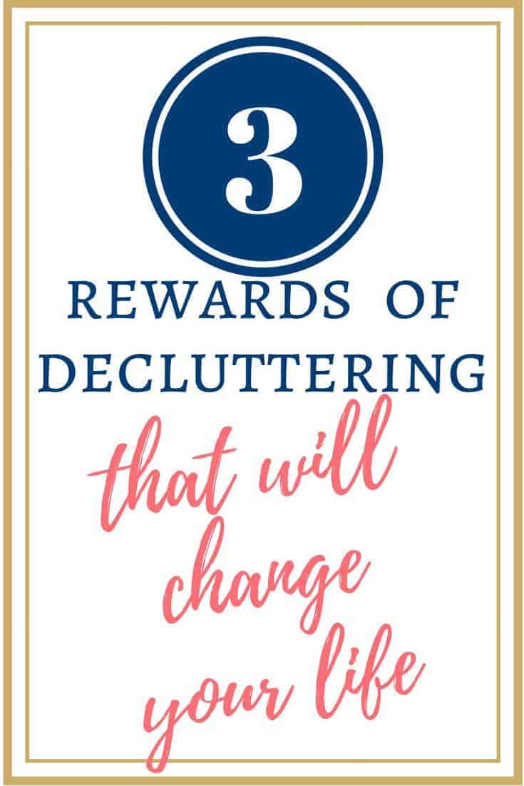 When you walk into a room & see stuff, it's overwhelming & confuses your purpose. You forget why you're there, or what you want to do. You forget who you want to be & what you want your life to look like. That's what clutter does. BUT decluttering has so many rewards! These 3 are the best.