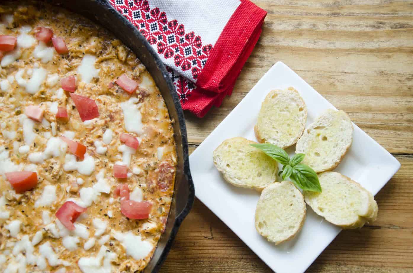 Chicken Parm Skillet Dip · Graceful Abandon