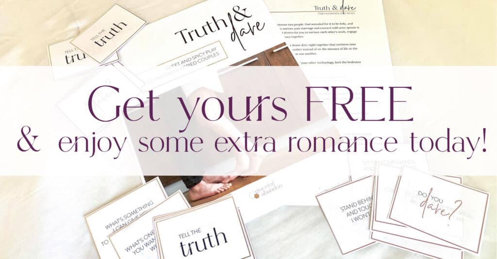 Invitation to get your free truth and dare date night game printable
