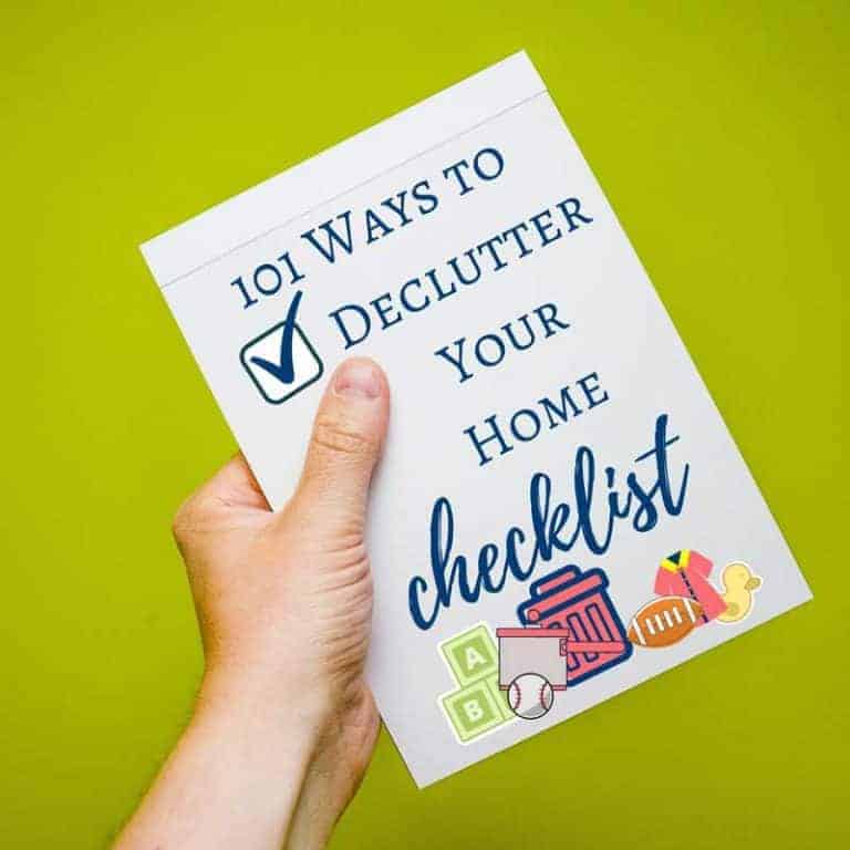 Declutter Your Home Checklist: 25 Things To Toss Today (that you won’t miss tomorrow!) & A Free PDF