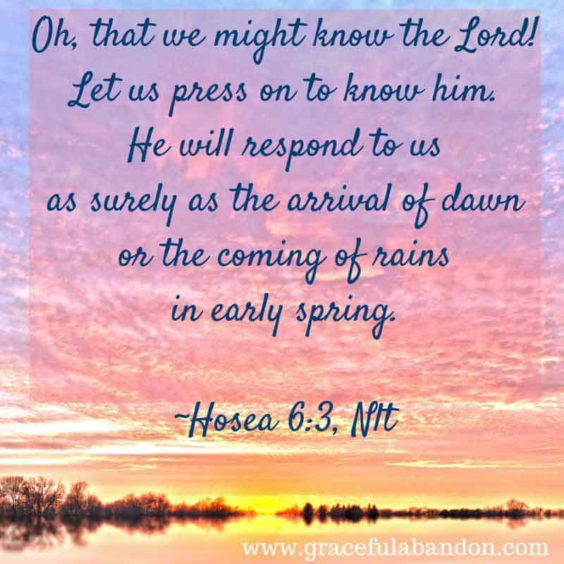 Hosea 6:3 quote