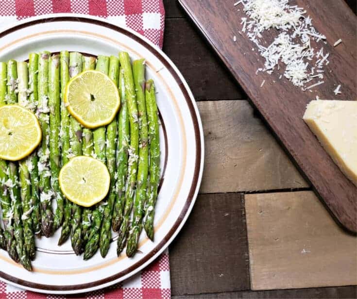 Simple Oven Roasted Asparagus With Lemon & Garlic