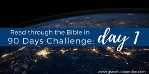 Read through the Bible in 90 Days Challenge Day 1