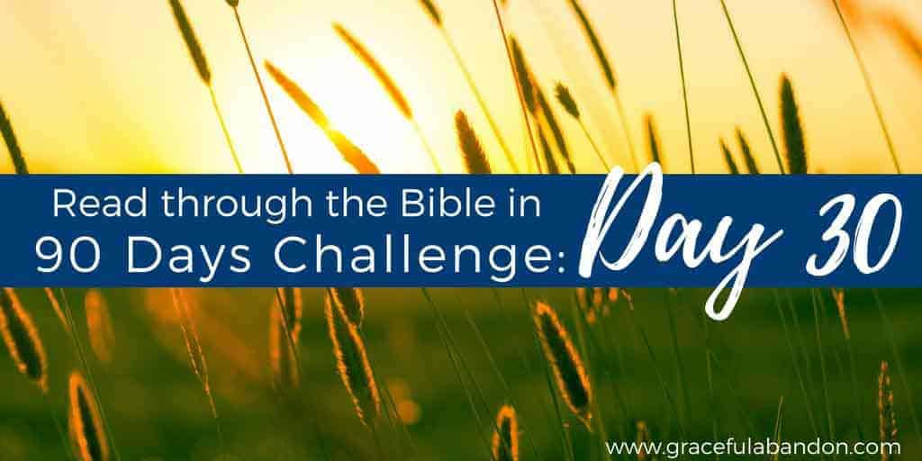 Investing in worship; Bible in 90 Days Day 30 devotion