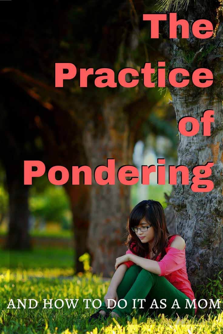 The practice of pondering is one not many women honor. But they should. God chose Mary, a woman who pondered, to parent His Son. We know very little about her, but three different times it was mentioned that she pondered. A look at what she pondered and how you can, too.