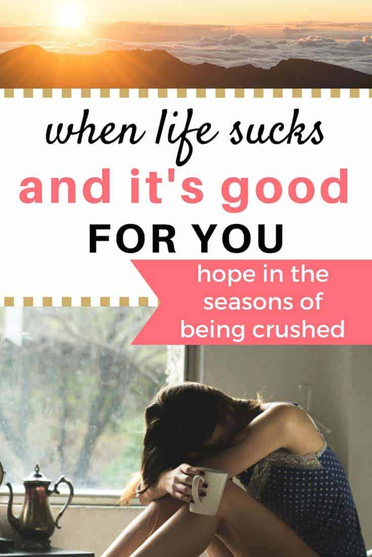 Ever feel like the world is closing in on you? Like you're being crushed? Pressed on every side? Like life just sucks right now? There is tremendous beauty to be found in this season, too. You will see God so incredibly clearly.